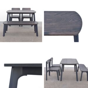 โต๊ะ Juno Black/White