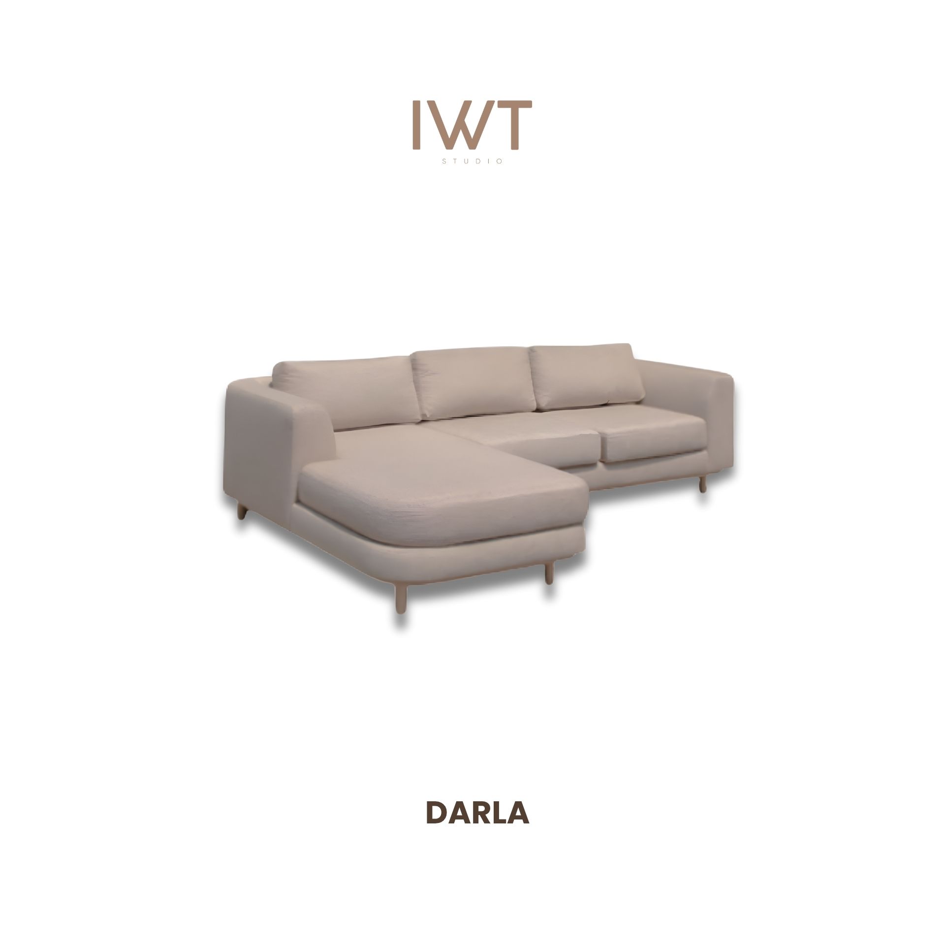 ดาร์ร่า DARLA ขาใช้ไม้ผ่าบาง 3 mm